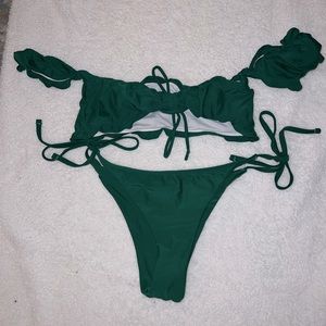 Emerald green bikini size small